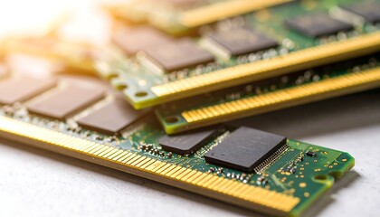 Close-up RAM modules