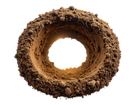 round frame made of stones