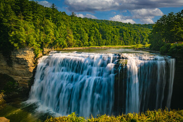 Middle Falls in Letchworth state Park in New York