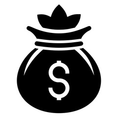 Money Pot silhouette vector illustration