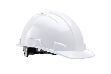 Fototapeta premium White safety helmet angled view