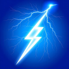 Electric lightning bolt graphic