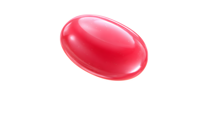 red lipstick isolated on white