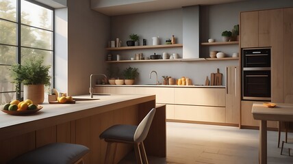 modern kitchen interior