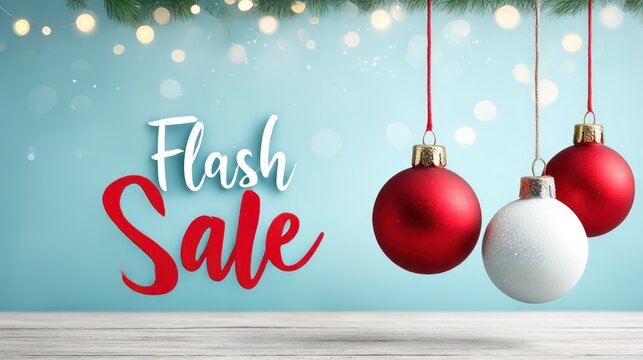 Christmas flash sale banner