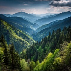 Obraz premium Mountain Range View