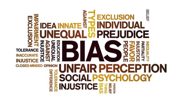 Bias animated word cloud-text design animation tag kinetic typography seamless loop.