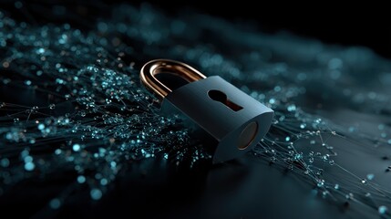 Digital padlock on a network