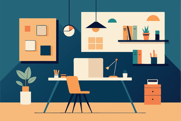 hand drawn interior design sketch showing layout a.eps