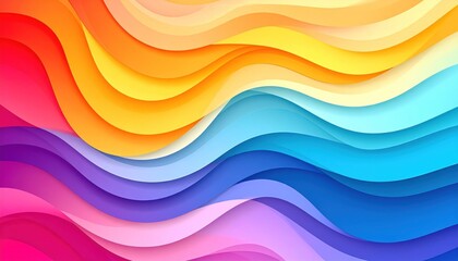 Colorful wavy abstract background