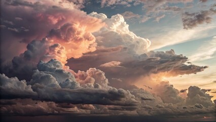 Dramatic Cloudscape with Colorful Sky