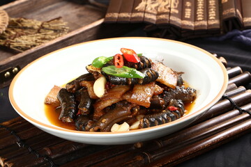Chinese cuisine, Cantonese cuisine, salted meat and braised eels