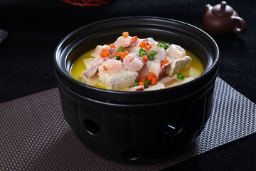 Chinese cuisine, Cantonese cuisine, salted meat and tofu