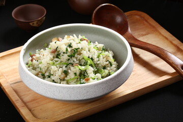 Chinese food, Cantonese food, bacon Fried Rice