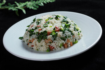Chinese food, Cantonese food, bacon Fried Rice