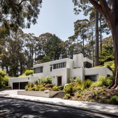 Modern House Amidst Trees