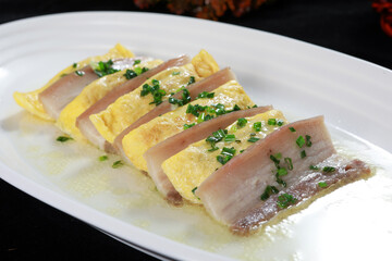 Chinese cuisine, Cantonese cuisine, salted meat steamed egg dumplings