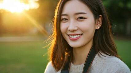 Woman Photographer at Golden Hour. Capturing Moments. August 19 World Photography Day