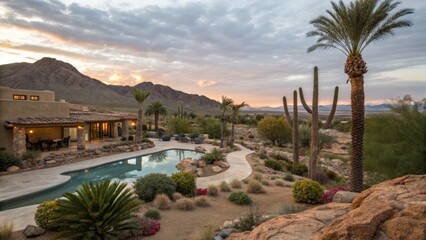 Desert Oasis Estate with Swimming Pool