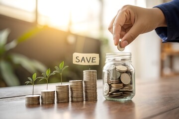 Save to Grow – Financial Planning, Symbolic Imagery, Emotional Clarity