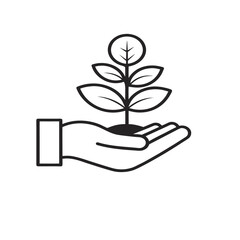 House with Solar Panel Icon for Residential Green Energy