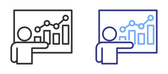 Obraz premium Business Training icon color