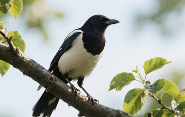 blackbird on a branch