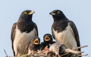 Obraz premium black and white tailed hawk