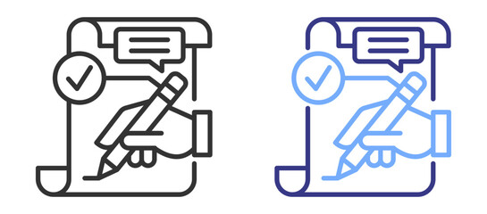 Acknowledgment icon color