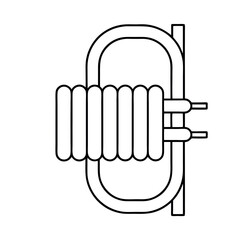 Abstract illustration of a coiled tubing heat exchanger in a circular loop formation showcasing fluid dynamics and industrial engineering concepts