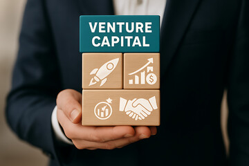 Business concept of venture capital fund.