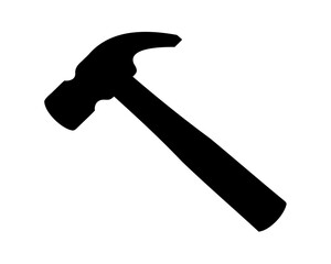 Construction tools silhouette, Tools icon vector