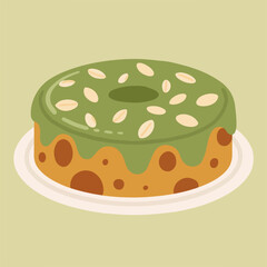 Cake pattern, exquisite vector pattern.