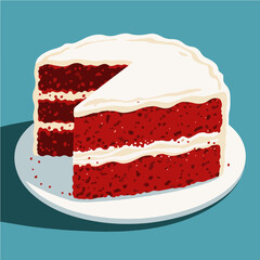 Cake pattern, exquisite vector pattern.