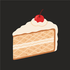 Cake pattern, exquisite vector pattern.