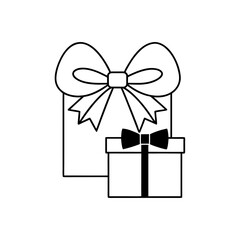 delicate bows and boxes on blush background