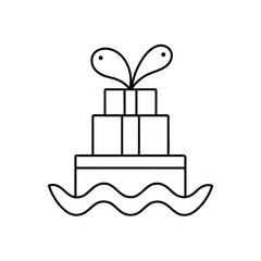 elegant ivory layered with gifts and notes