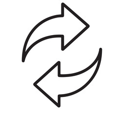 Circular vector arrow icons illustrate concepts of recycle, refresh, direction, and business cycles