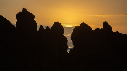 奄美大島の夕暮れ、