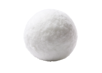 Blank snowball isolated on white background