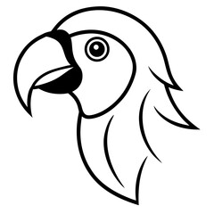 vector illustration of a cartoon bird