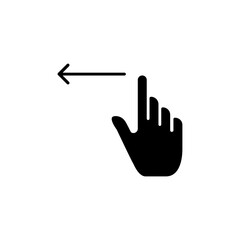 Obraz premium Hand Gesture Icon Business Logo Concept Idea Solid Glyph Icon Design Vector
