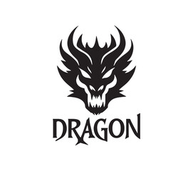  Fierce Dragon Face Logo