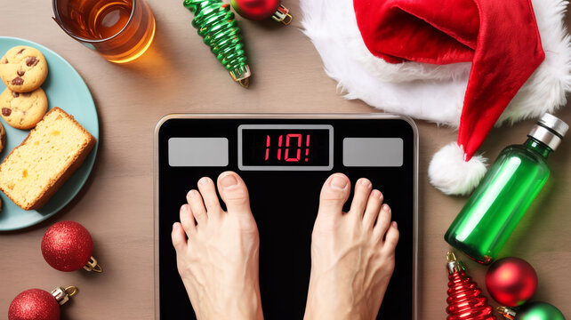 A top-down view of a digital bathroom scale displaying the text NO! in red LED digits