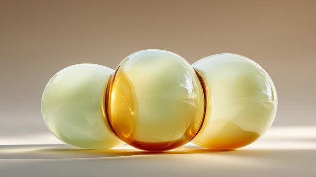 Abstract sculptural form resembling series of interconnected bubbles