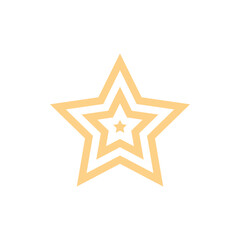 Obraz premium ﬂat north star logo