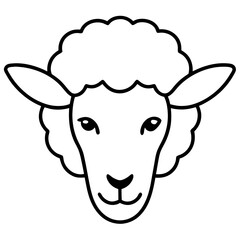 vector illustration of a sheep
