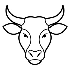 portrait of a cow