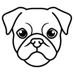 pug dog face