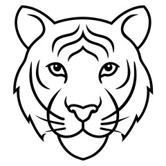 tiger head vector